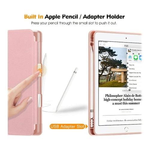 SaharaCase - Folio Series Case - iPad 10.2" - Rose Gold - Sahara Case LLC