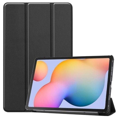 Black military-grade Samsung Galaxy Tab S6 Lite Case - Folio Series Case