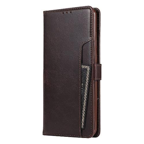 Brown Faux Leather Note20 Ultra Wallet Case