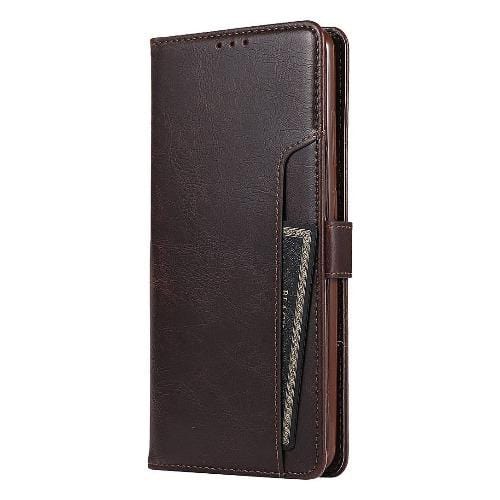 Brown Faux Leather Note 20 Wallet Case