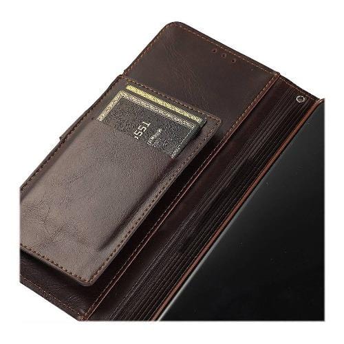 SaharaCase - folio Wallet Case - for Samsung Galaxy Note20 5G - Brown - Sahara Case LLC