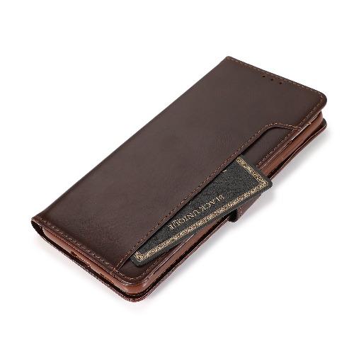SaharaCase - Folio Wallet Series Case - for Samsung Galaxy S21 Ultra 5G - Brown - Sahara Case LLC