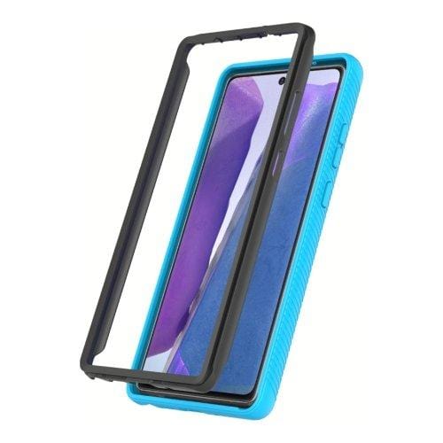 SaharaCase - Grip Series Case - for Samsung Galaxy Note 20 5G - Aqua/Clear - Sahara Case LLC