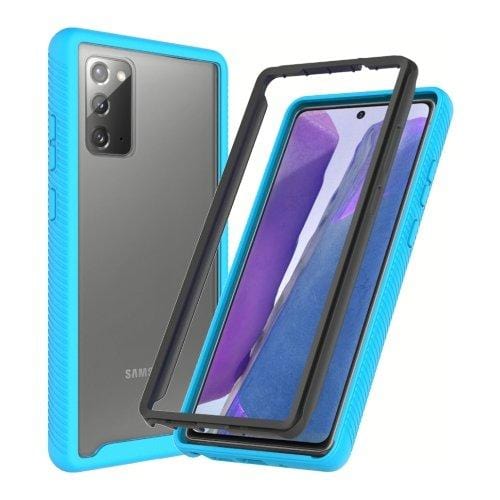 SaharaCase - Grip Series Case - for Samsung Galaxy Note 20 5G - Aqua/Clear - Sahara Case LLC