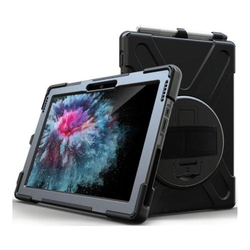 SaharaCase - Heavy Duty Series Case with Handstrap - Microsoft Surface Pro 7 - Scorpion Black - Sahara Case LLC