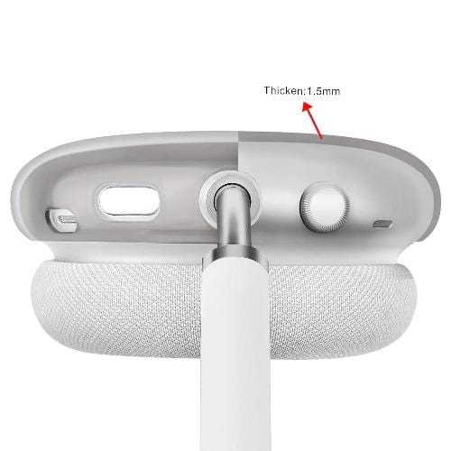 SaharaCase - Hybrid Flex Case - for Apple AirPods Max - Transparent Black - Sahara Case LLC