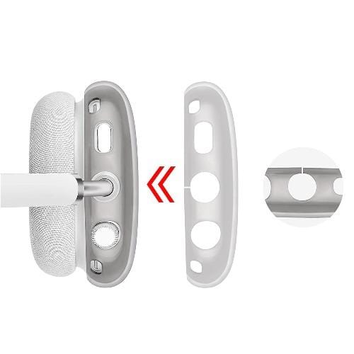 SaharaCase - Hybrid Flex Case - for Apple AirPods Max - Transparent Black - Sahara Case LLC