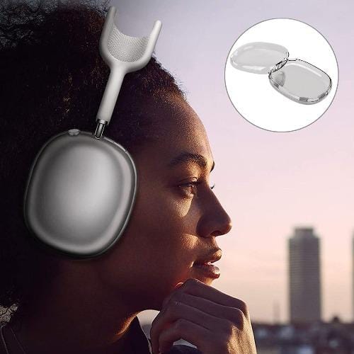 SaharaCase - Hybrid Flex Case - for Apple AirPods Max - Transparent Black - Sahara Case LLC