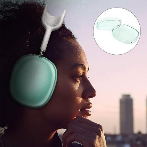 SaharaCase - Hybrid Flex Case - for Apple AirPods Max - Transparent Green - Sahara Case LLC