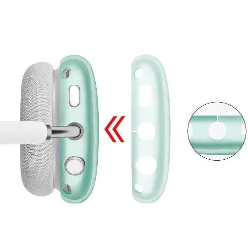 SaharaCase - Hybrid Flex Case - for Apple AirPods Max - Transparent Green - Sahara Case LLC