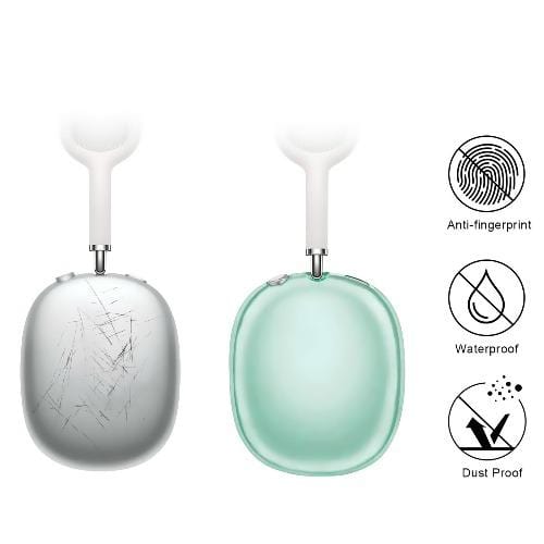 SaharaCase - Hybrid Flex Case - for Apple AirPods Max - Transparent Green - Sahara Case LLC