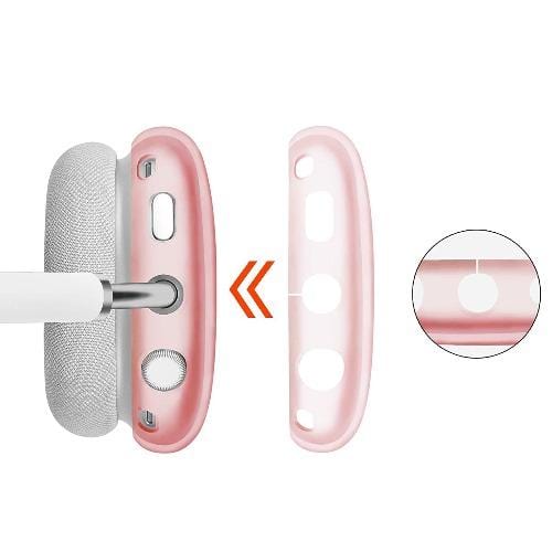 SaharaCase - Hybrid Flex Case - for Apple AirPods Max - Transparent Pink - Sahara Case LLC