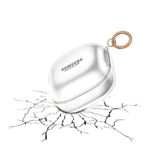 SaharaCase - Hybrid Flex Case for Samsung Galaxy Buds Live - Clear - Sahara Case LLC