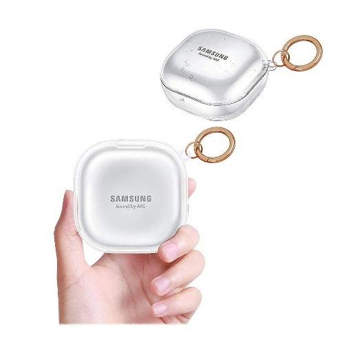 SaharaCase - Hybrid Flex Case for Samsung Galaxy Buds Live - Clear - Sahara Case LLC