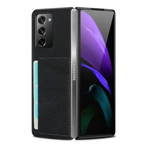 SaharaCase - Leather Series Case for Samsung Galaxy Z Fold2 5G - Black - Sahara Case LLC