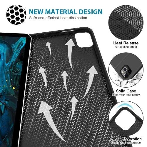 SaharaCase - Marble Folio Case for Apple iPad Pro 12.9" (5th Gen 2021) - Green - Sahara Case LLC
