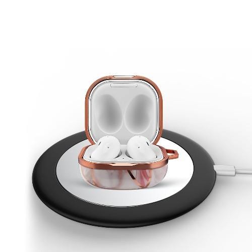 SaharaCase Marble Series Case for Samsung Galaxy Buds Live - Pink - Sahara Case LLC