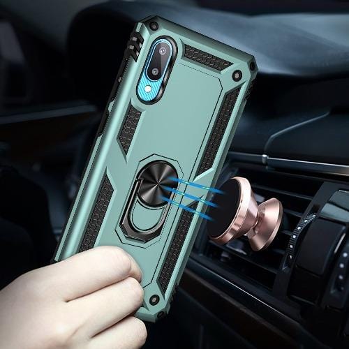 SaharaCase - Military Kickstand Case for Samsung Galaxy A02 (2021) - Green - Sahara Case LLC