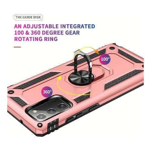 SaharaCase - Military Kickstand Series Case - for Samsung Galaxy Note 20 5G - Rose Gold - Sahara Case LLC