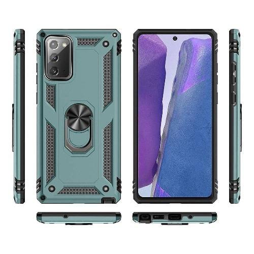 SaharaCase - Military Kickstand Series Case - for Samsung Galaxy Note 20 - Green - Sahara Case LLC