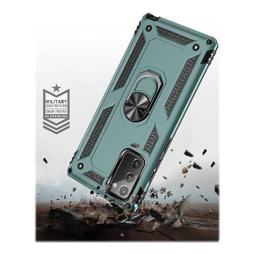 SaharaCase - Military Kickstand Series Case - for Samsung Galaxy Note 20 - Green - Sahara Case LLC