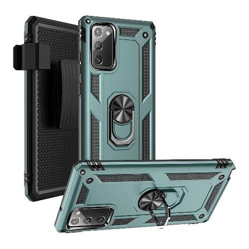 SaharaCase - Military Kickstand Series Case - for Samsung Galaxy Note 20 - Green - Sahara Case LLC