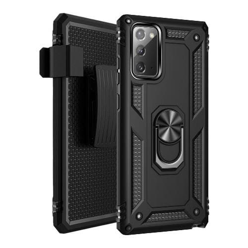 SaharaCase - Military Kickstand Series Case for Samsung Galaxy Note20 - Black - Sahara Case LLC