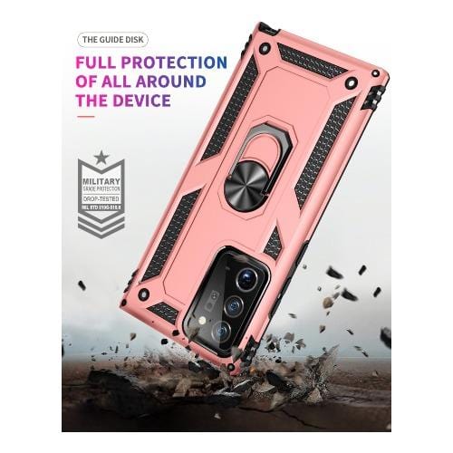 SaharaCase - Military Kickstand Series Case for Samsung Galaxy Note20 Ultra - Rose Gold - Sahara Case LLC