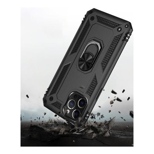 SaharaCase - Military Kickstand Series Case - iPhone 12 & iPhone 12 Pro 6.1" - Black - Sahara Case LLC