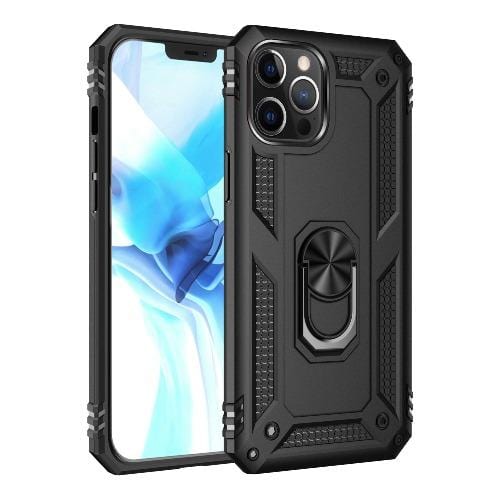 SaharaCase - Military Kickstand Series Case - iPhone 12 & iPhone 12 Pro 6.1" - Black - Sahara Case LLC