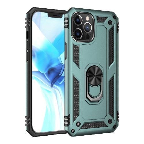 SaharaCase - Military Kickstand Series Case - iPhone 12 & iPhone 12 Pro 6.1" - Green - Sahara Case LLC