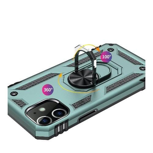 SaharaCase - Military Kickstand Series Case - iPhone 12 Mini 5.4" - Green - Sahara Case LLC