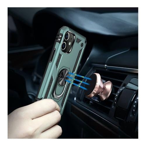 SaharaCase - Military Kickstand Series Case - iPhone 12 Mini 5.4" - Green - Sahara Case LLC