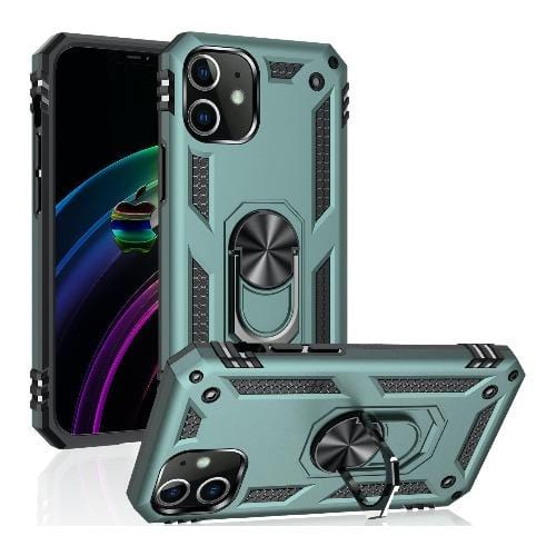 SaharaCase - Military Kickstand Series Case - iPhone 12 Mini 5.4" - Green - Sahara Case LLC
