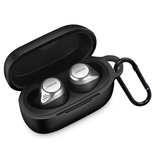 SaharaCase - Silicone Case - for Jabra Elite 85t Earbuds - Black - Sahara Case LLC