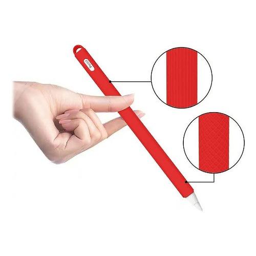 SaharaCase - Silicone Grip Case - for Apple Pencil (2nd Gen 2018) - Red - Sahara Case LLC