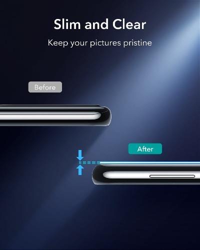 ZeroDamage - FlexiGlass Camera Lens Protector - for Samsung Galaxy S21+ Plus 5G (2-Pack) - Black - Sahara Case LLC