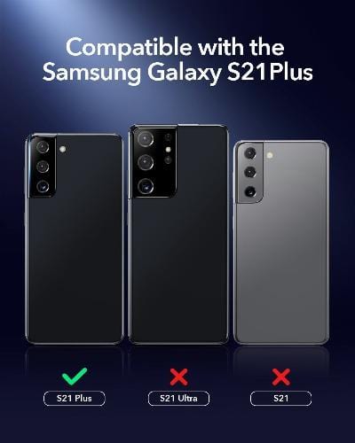 ZeroDamage - FlexiGlass Camera Lens Protector - for Samsung Galaxy S21+ Plus 5G (2-Pack) - Black - Sahara Case LLC