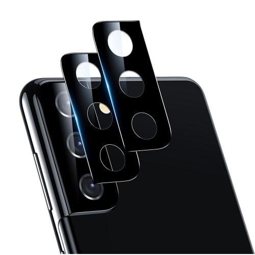 ZeroDamage - FlexiGlass Camera Lens Protector - for Samsung Galaxy S21+ Plus 5G (2-Pack) - Black - Sahara Case LLC