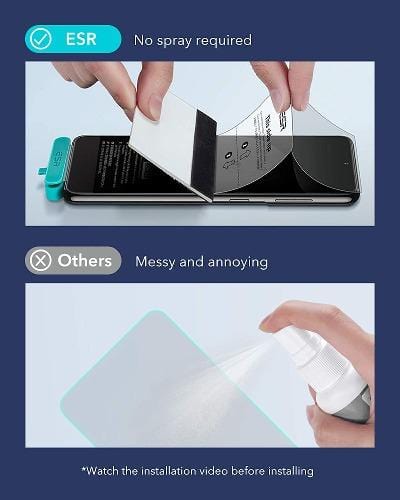 ZeroDamage - FlexOn Film Screen Protector - for Samsung Galaxy S21+ Plus 5G (3-Pack) - Clear - Sahara Case LLC