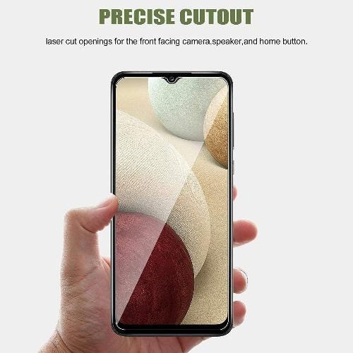 ZeroDamage Ultra Strong+ Tempered Glass Screen Protector for Samsung Galaxy A12 (2021) (2-Pack) - Clear - Sahara Case LLC