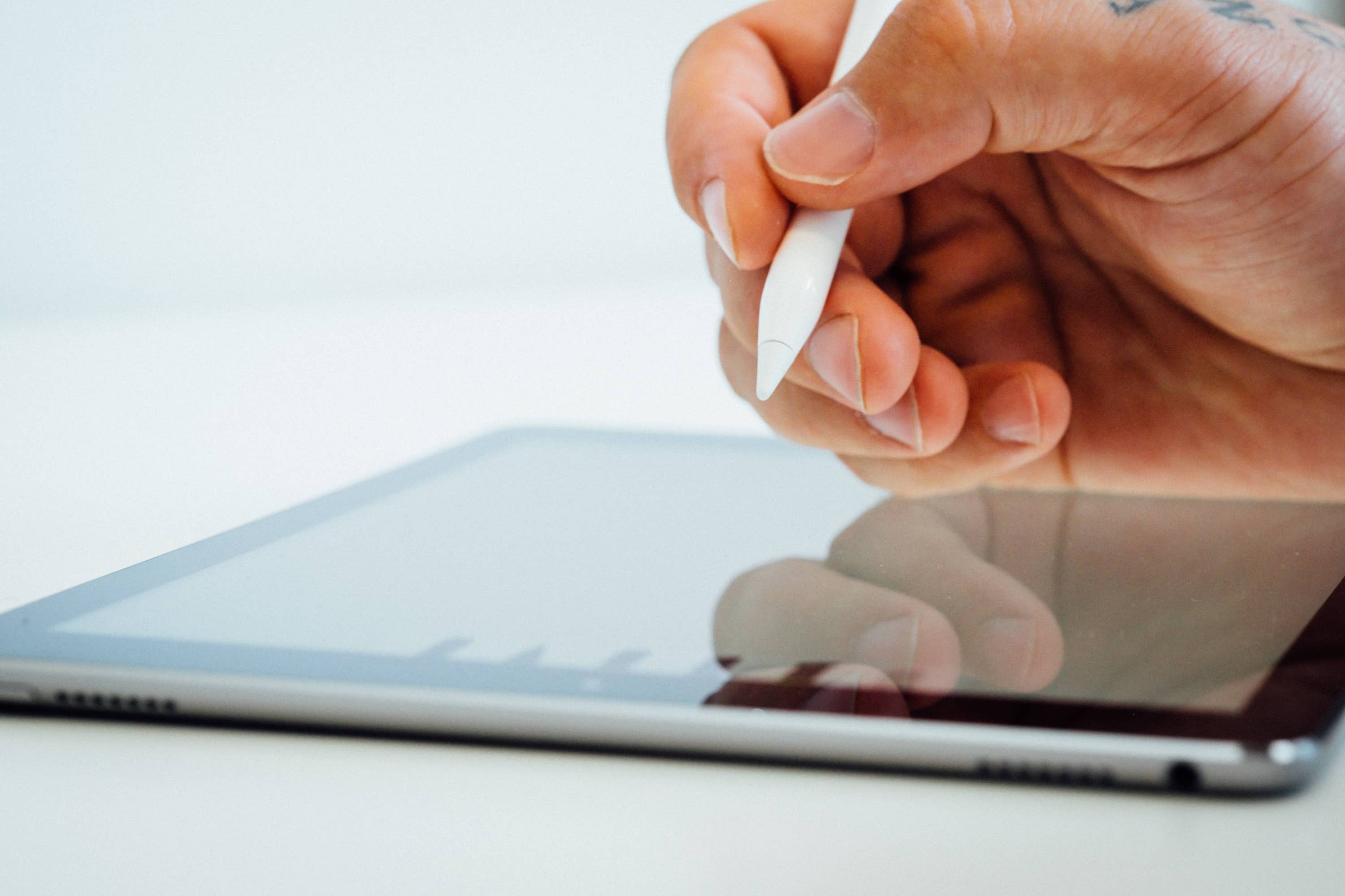 iPad being used with apple pen