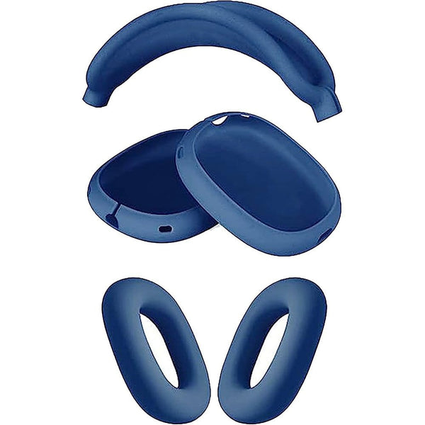 Silicone Combo Kit Case for Apple AirPods Max Headphones - Blue