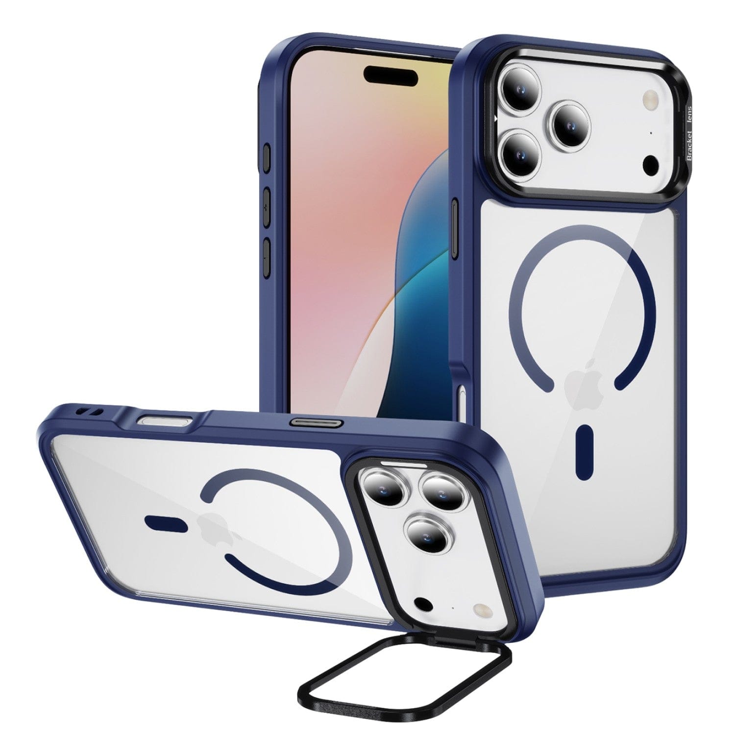 iPhone 17 Pro Kickstand Case - Clear Durable Back with Shockproof Edges Magsafe Compatible | Raider ArmorPro Series