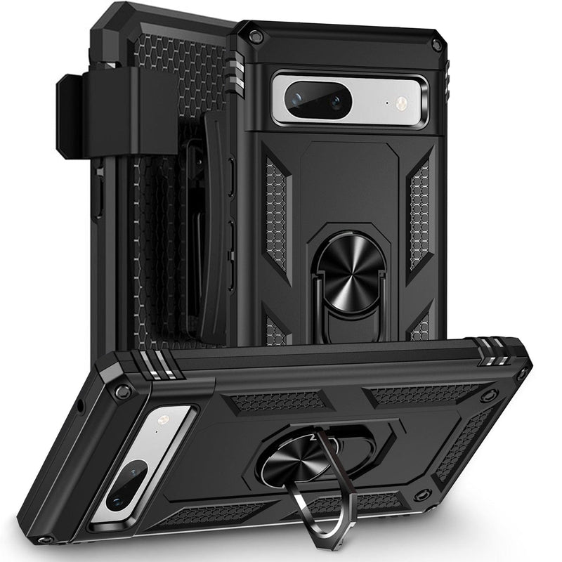 Military Kickstand Series Case for Google Pixel 7a (2023) - Black