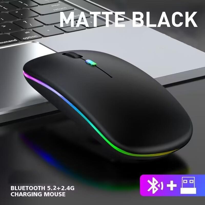Wireless Mouse - Silent Click Bluetooth & 2.4G Rechargeable | Navigate Series
