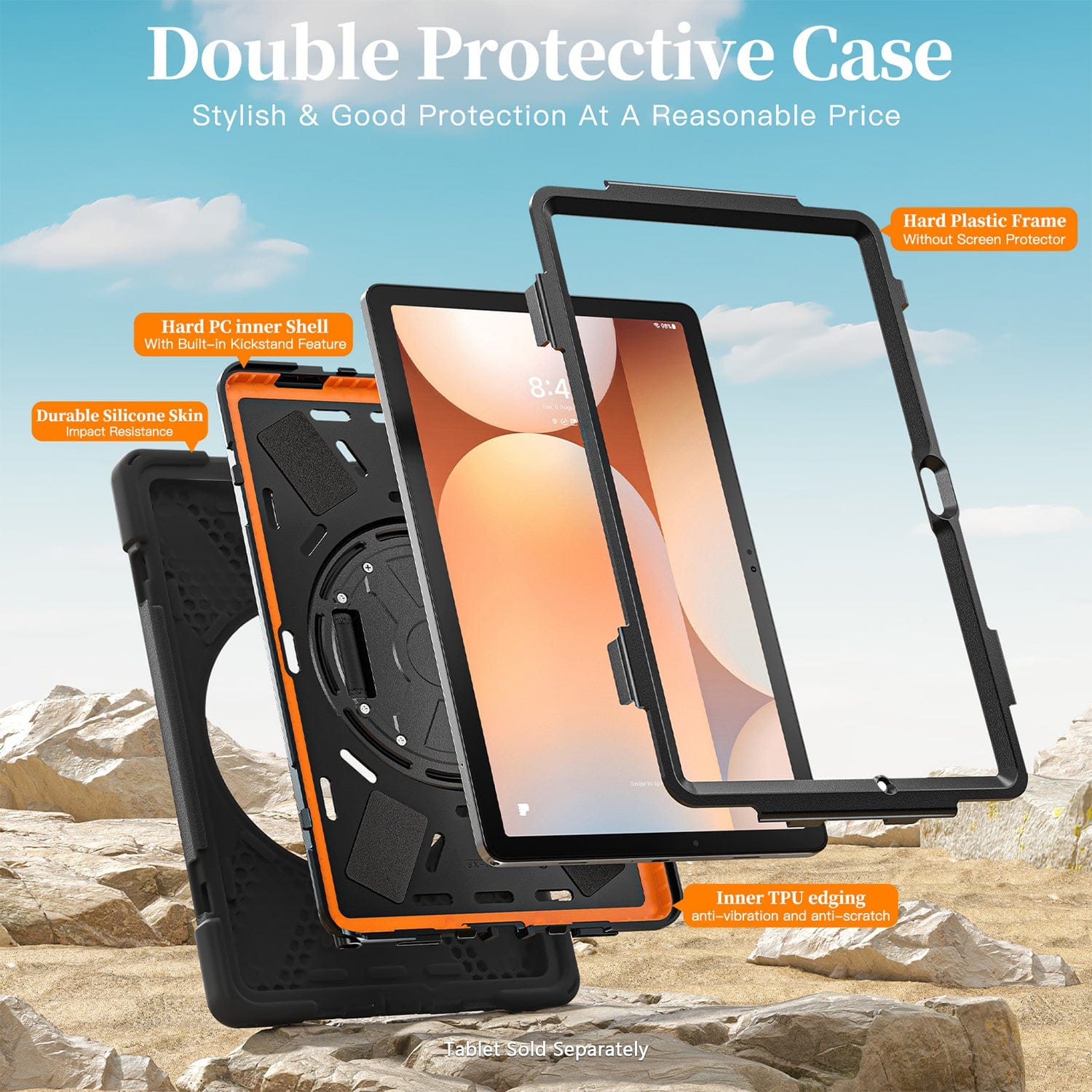 Samsung Galaxy Tab A11+ Case - Heavy-Duty,Hand Strap | Raider-X Series