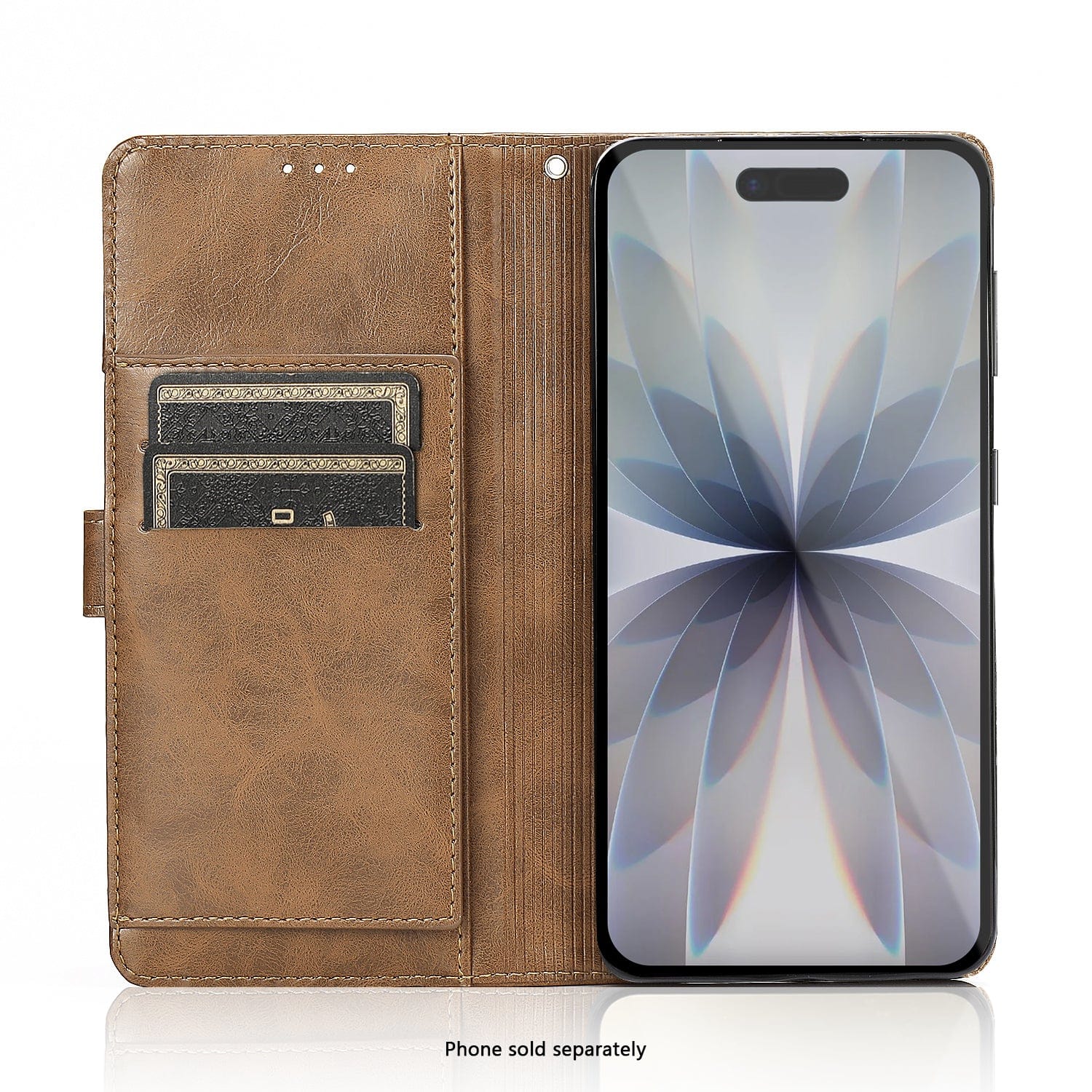 Indy Series Leather Folio Wallet Case Compatible with Magsafe for Apple iPhone 17