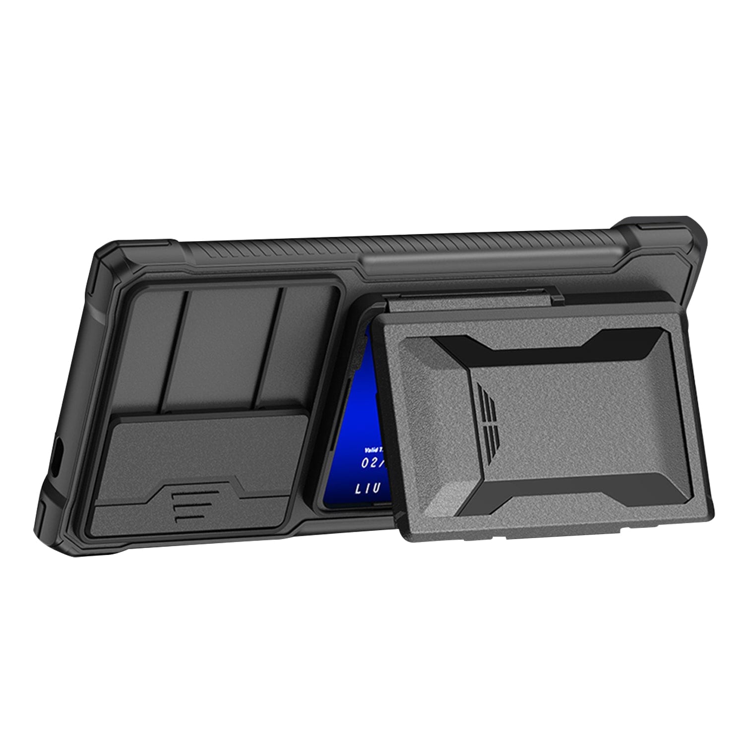 Raider Series Heavy-Duty Card-Slot Case with Screen and Camera Protector - Samsung Galaxy S24 Ultra