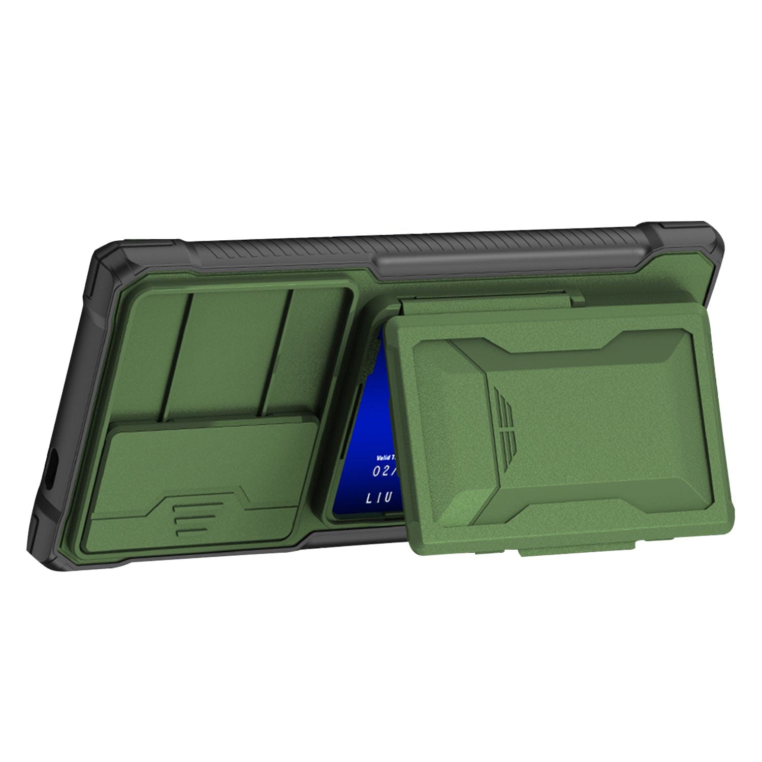 Raider Series Heavy-Duty Card-Slot Case with Screen and Camera Protector - Samsung Galaxy S24 Ultra